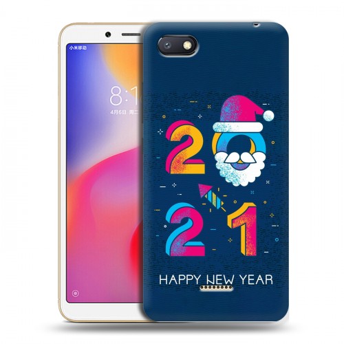 Дизайнерский пластиковый чехол для Xiaomi RedMi 6A Happy 2021