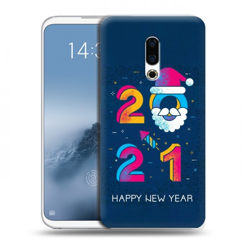 Дизайнерский пластиковый чехол для Meizu 16th Plus Happy 2021