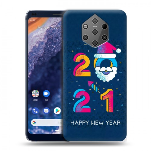 Дизайнерский силиконовый чехол для Nokia 9 PureView Happy 2021