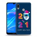 Дизайнерский пластиковый чехол для Huawei Y6 (2019) Happy 2021