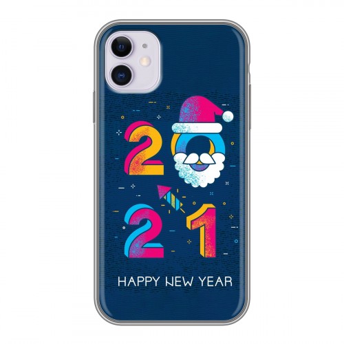 Дизайнерский пластиковый чехол для Iphone 11 Happy 2021