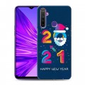 Дизайнерский силиконовый чехол для Realme 5 Happy 2021