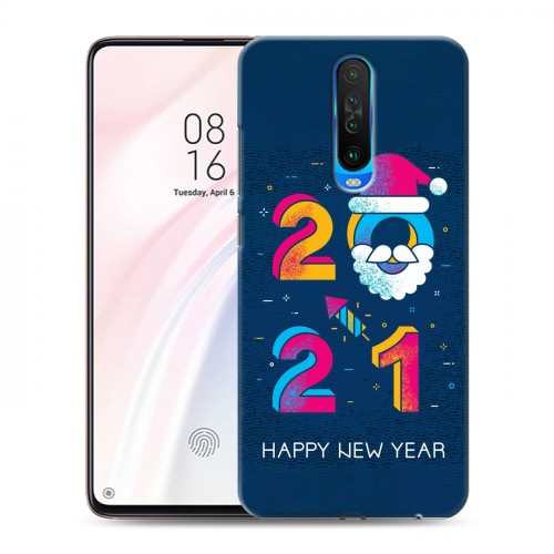 Дизайнерский пластиковый чехол для Xiaomi RedMi K30 Happy 2021