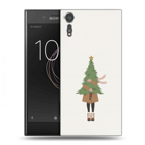 Дизайнерский пластиковый чехол для Sony Xperia XZs Happy 2021