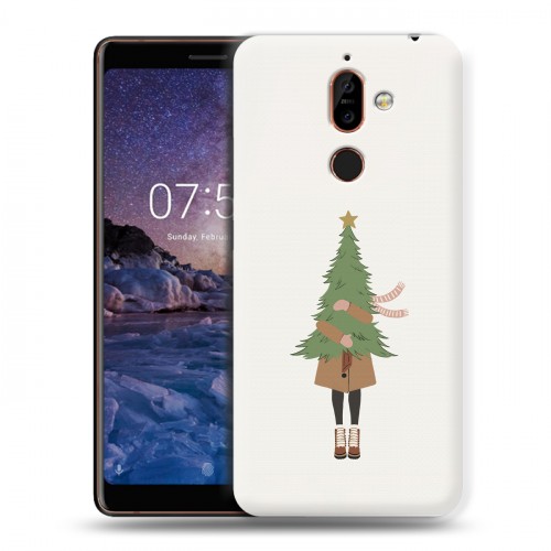 Дизайнерский пластиковый чехол для Nokia 7 Plus Happy 2021