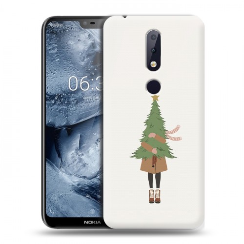 Дизайнерский пластиковый чехол для Nokia 6.1 Plus Happy 2021