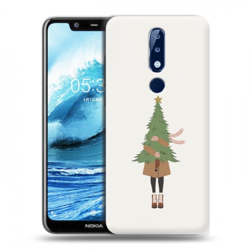 Дизайнерский пластиковый чехол для Nokia 5.1 Plus Happy 2021