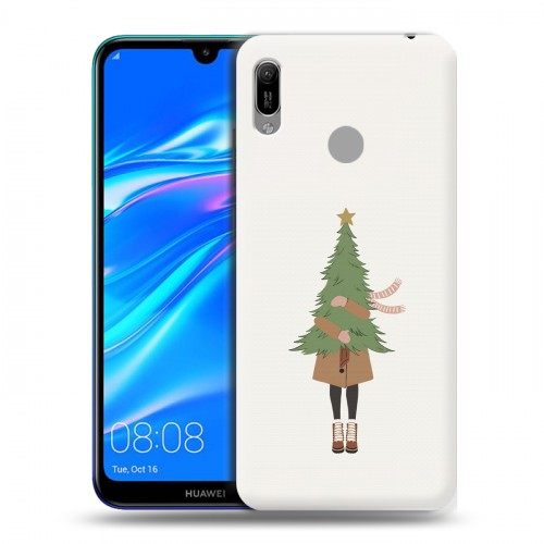 Дизайнерский пластиковый чехол для Huawei Y6 (2019) Happy 2021