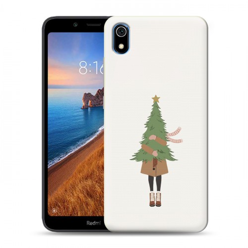 Дизайнерский силиконовый чехол для Xiaomi RedMi 7A Happy 2021