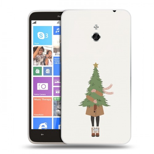 Дизайнерский пластиковый чехол для Nokia Lumia 1320 Happy 2021