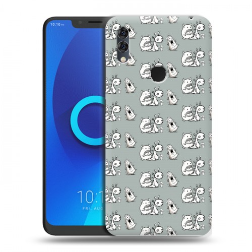 Дизайнерский силиконовый чехол для Alcatel 5V Пастельные узоры