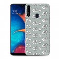 Дизайнерский пластиковый чехол для Samsung Galaxy A20s Пастельные узоры