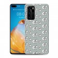 Дизайнерский силиконовый с усиленными углами чехол для Huawei P40 Пастельные узоры