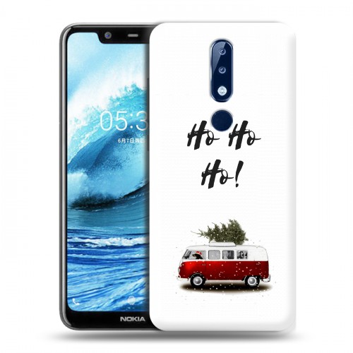 Дизайнерский силиконовый чехол для Nokia 5.1 Plus Happy 2021