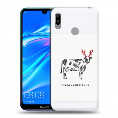 Дизайнерский пластиковый чехол для Huawei Y6 (2019) Happy 2021