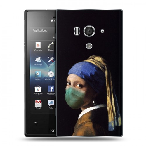 Дизайнерский пластиковый чехол для Sony Xperia acro S Коронавирус