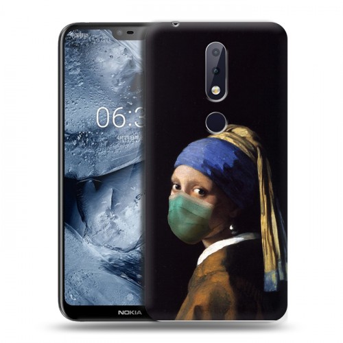 Дизайнерский пластиковый чехол для Nokia 6.1 Plus Коронавирус