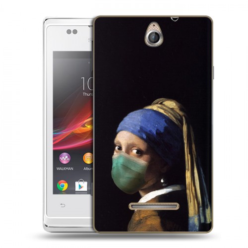 Дизайнерский пластиковый чехол для Sony Xperia E Коронавирус