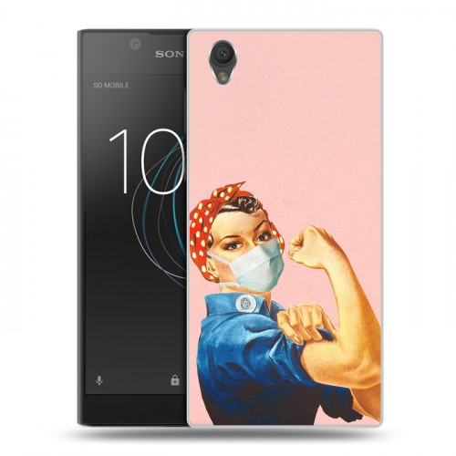 Дизайнерский пластиковый чехол для Sony Xperia L1 Коронавирус