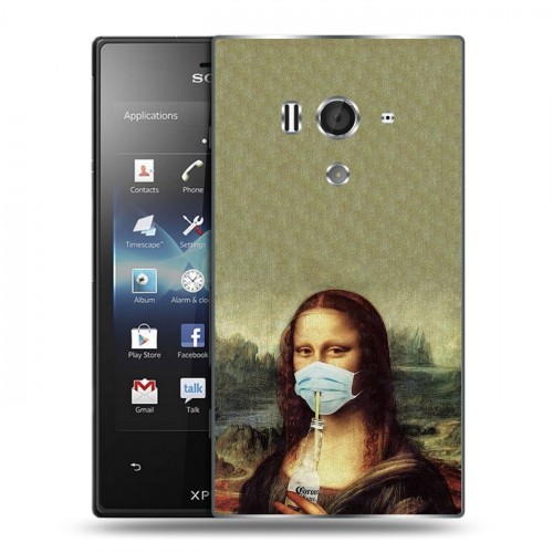 Дизайнерский пластиковый чехол для Sony Xperia acro S Коронавирус