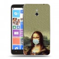 Дизайнерский пластиковый чехол для Nokia Lumia 1320 Коронавирус