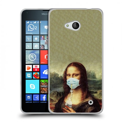 Дизайнерский пластиковый чехол для Microsoft Lumia 640 Коронавирус