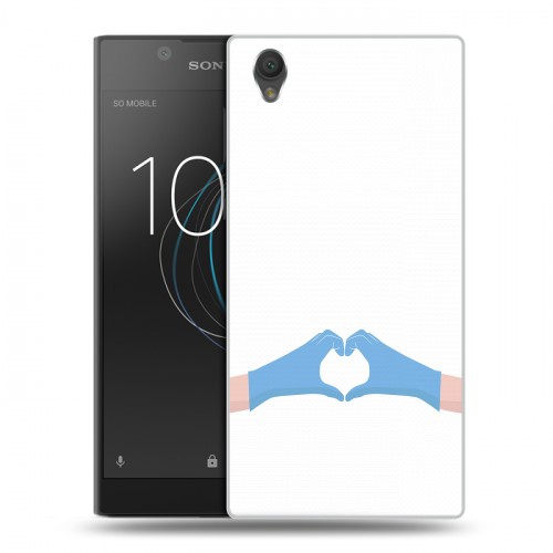 Дизайнерский пластиковый чехол для Sony Xperia L1 Коронавирус