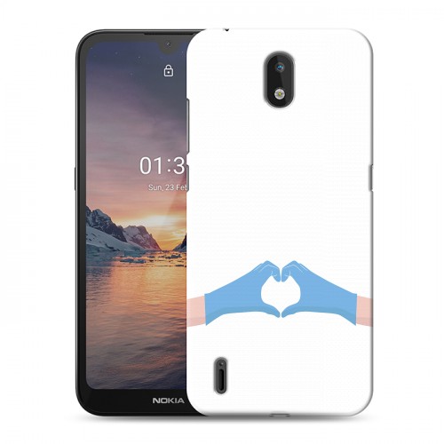 Дизайнерский силиконовый чехол для Nokia 1.3 Коронавирус