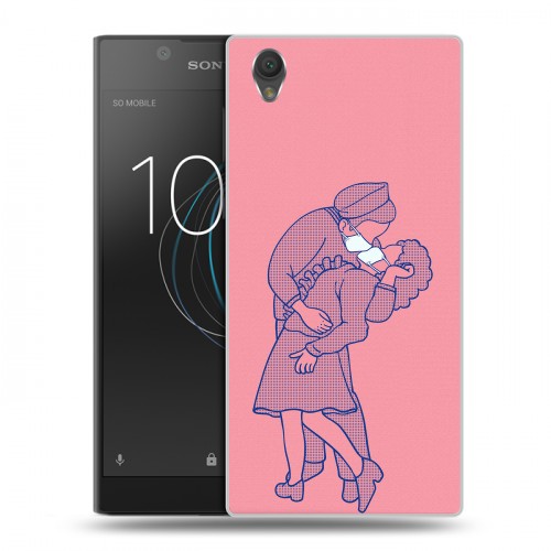 Дизайнерский пластиковый чехол для Sony Xperia L1 Коронавирус