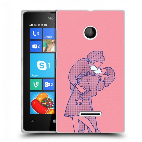 Дизайнерский пластиковый чехол для Microsoft Lumia 435 Коронавирус