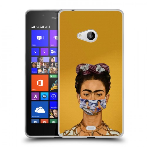 Дизайнерский пластиковый чехол для Microsoft Lumia 540 Коронавирус