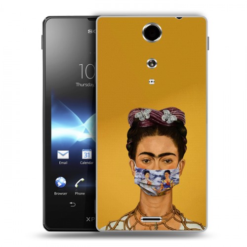 Дизайнерский пластиковый чехол для Sony Xperia TX Коронавирус