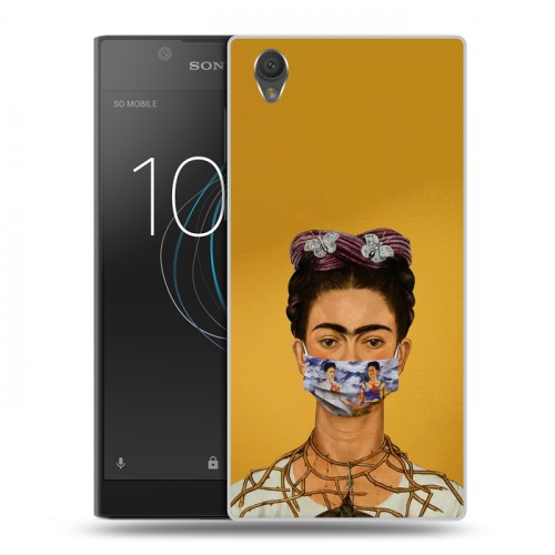 Дизайнерский пластиковый чехол для Sony Xperia L1 Коронавирус