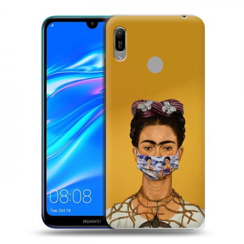 Дизайнерский пластиковый чехол для Huawei Y6 (2019) Коронавирус