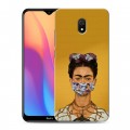 Дизайнерский силиконовый с усиленными углами чехол для Xiaomi RedMi 8A Коронавирус