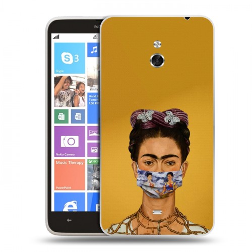 Дизайнерский пластиковый чехол для Nokia Lumia 1320 Коронавирус