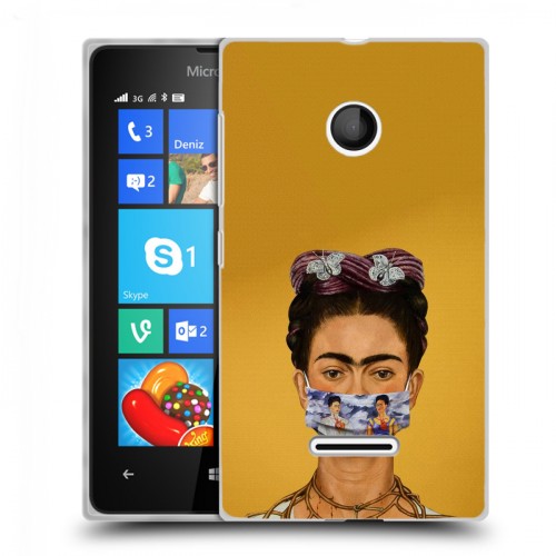 Дизайнерский пластиковый чехол для Microsoft Lumia 435 Коронавирус