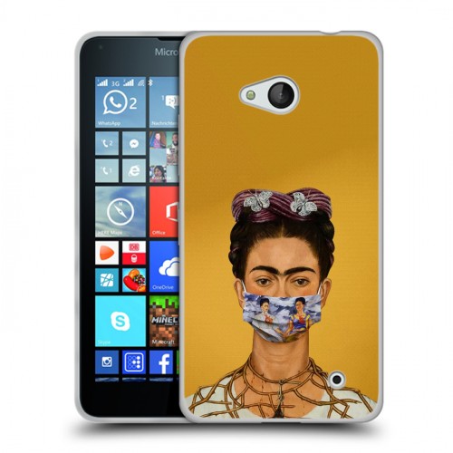 Дизайнерский пластиковый чехол для Microsoft Lumia 640 Коронавирус