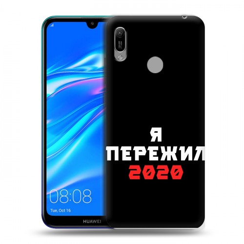 Дизайнерский пластиковый чехол для Huawei Y6 (2019) Коронавирус