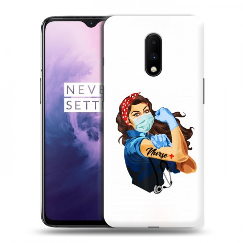 Дизайнерский пластиковый чехол для OnePlus 7 Коронавирус