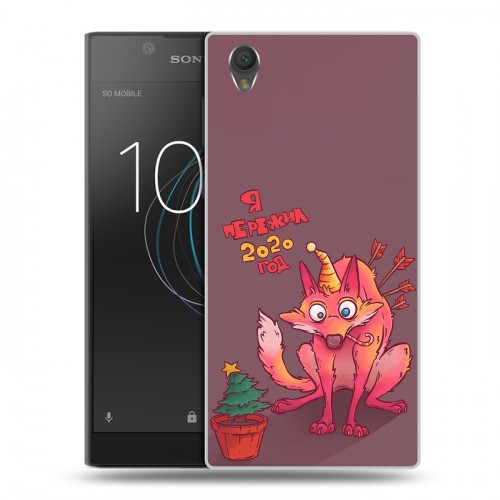 Дизайнерский пластиковый чехол для Sony Xperia L1 Коронавирус