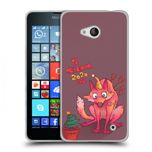 Дизайнерский пластиковый чехол для Microsoft Lumia 640 Коронавирус