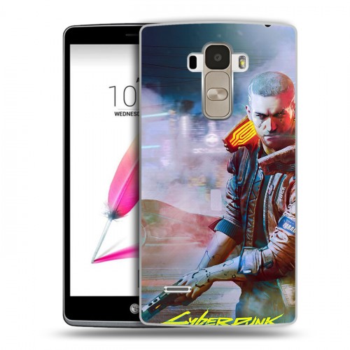 Дизайнерский пластиковый чехол для LG G4 Stylus Cyberpunk 2077