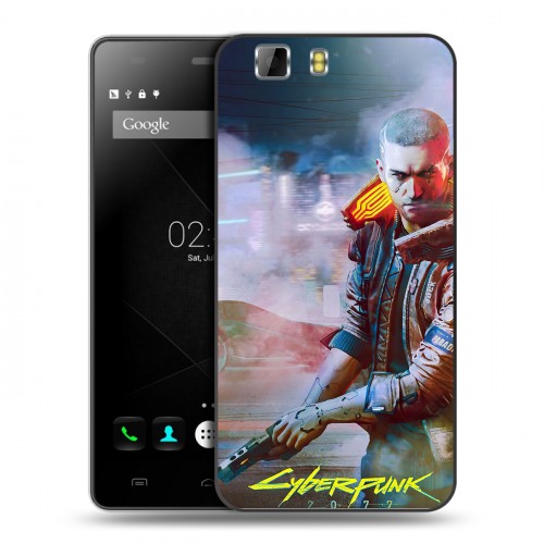 Дизайнерский силиконовый чехол для Doogee X5 Cyberpunk 2077