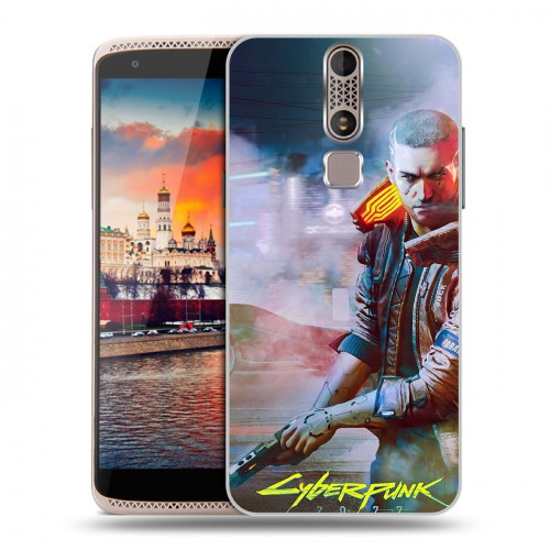 Дизайнерский пластиковый чехол для ZTE Axon Mini Cyberpunk 2077