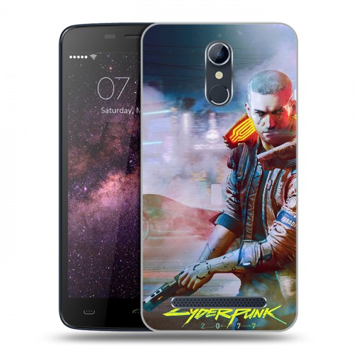 Дизайнерский силиконовый чехол для Homtom HT17 Cyberpunk 2077