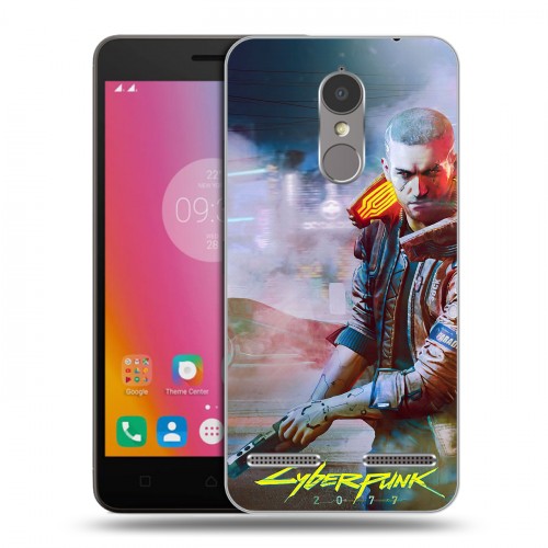 Дизайнерский силиконовый чехол для Lenovo K6 Cyberpunk 2077