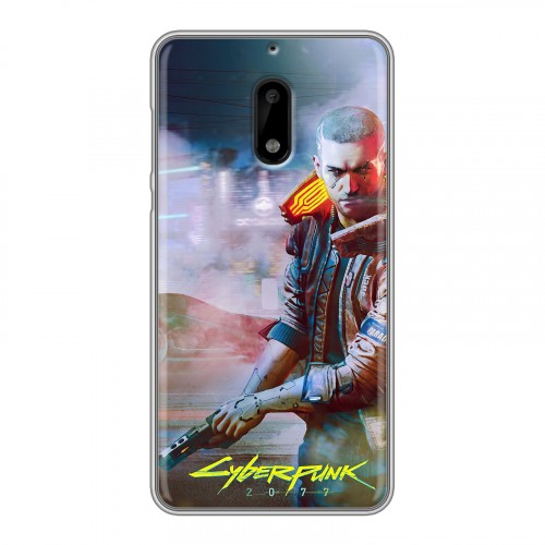 Дизайнерский пластиковый чехол для Nokia 6 Cyberpunk 2077