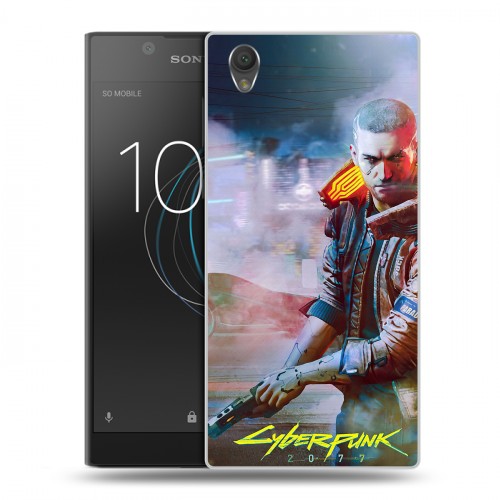 Дизайнерский пластиковый чехол для Sony Xperia L1 Cyberpunk 2077