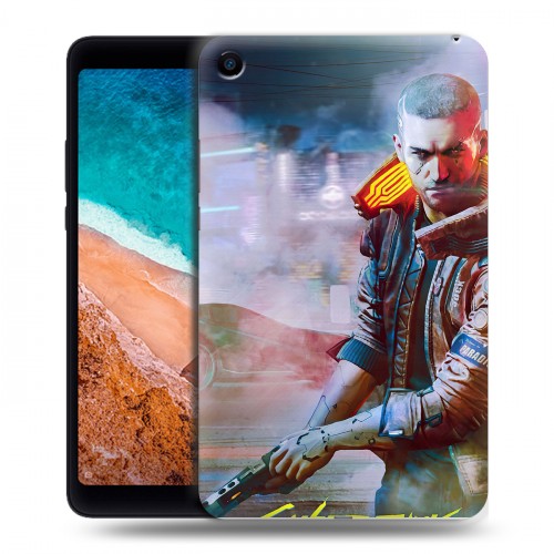 Дизайнерский силиконовый чехол для Xiaomi Mi Pad 4 Cyberpunk 2077